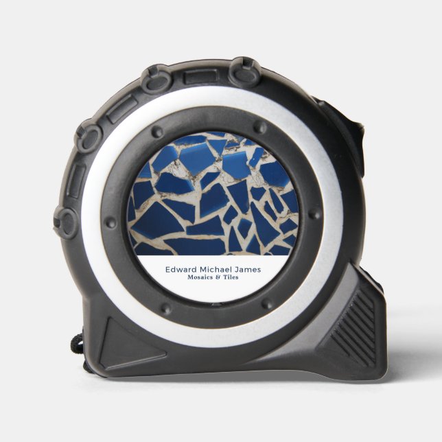 Blue Mosaic, Floor, Tile Installer Maßband (Vorderseite)