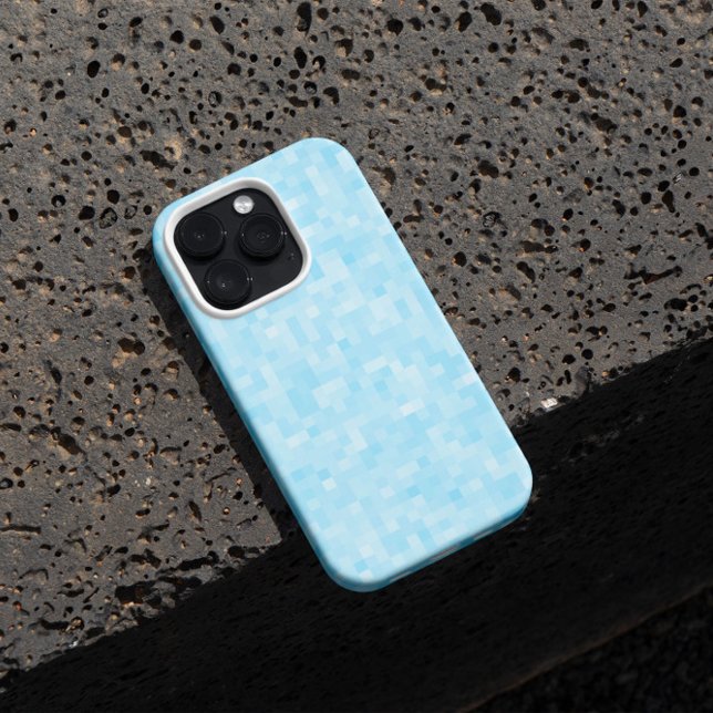 Blue Mosaic Pixel Case-Mate iPhone Hülle (Von Creator hochgeladen)