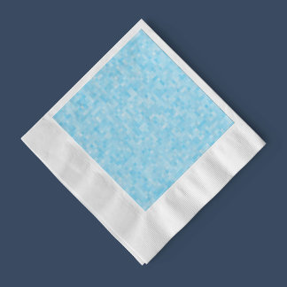 Blue Mosaic Pixel Serviette