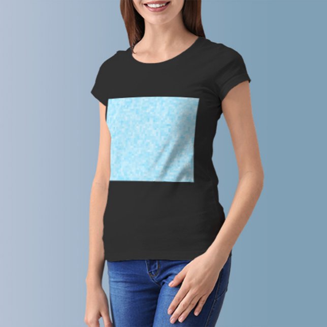 Blue Mosaic Pixel T-Shirt (Von Creator hochgeladen)
