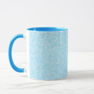 Blue Mosaic Pixel Tasse