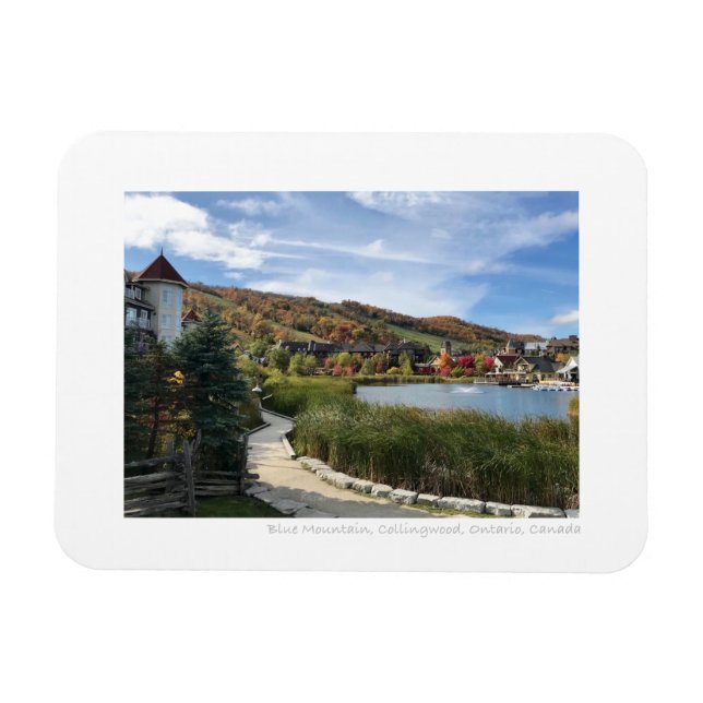 Blue Mountain Collingwood Ontario Foto Magnet (Horizontal)