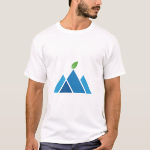 Blue Mountain Leaf Nature Eco Abenteuer T-Shirt