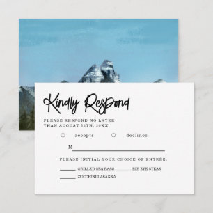 Blue Mountain Wedding - Wahl RSVP Karte