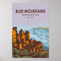 Blue Mountains Nationalpark Australien Vintage
