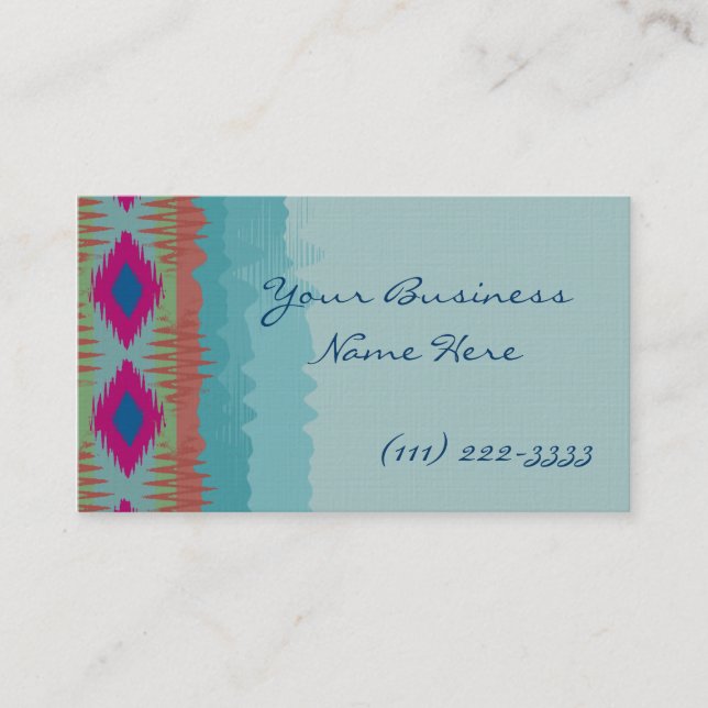 Blue Mountains/ Southwestern Business Card Visitenkarte (Vorderseite)