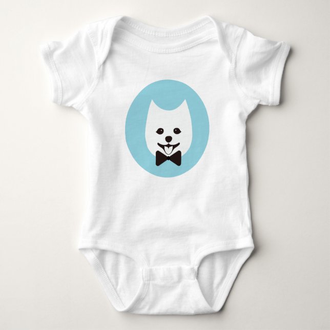 Blue Mr.Q baby Baby Strampler (Vorderseite)