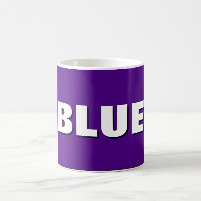 BLUE Mug – Calm, Cool & Caffeinated  Kaffeetasse (Mittel)