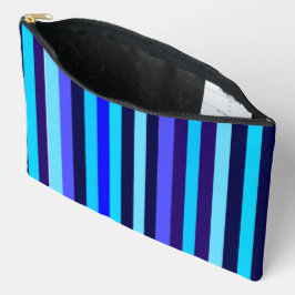 Blue Multi Tone Streifen Zubehörtasche