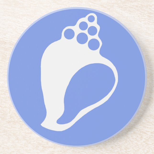Blue Muschel Untersetzer (Vorne)