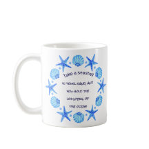 Blue Muscheln und Starfish Beach Themed