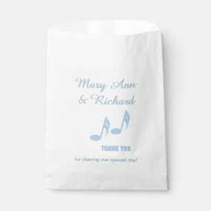 Blue Musiknotens Vielen Dank Geschenktütchen