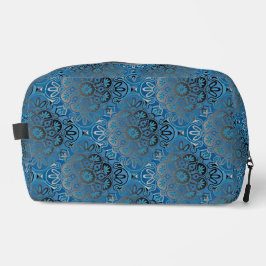Blue Muster Dopp Kit Bag Waschbeutel