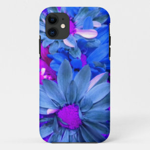 Blue N Purple Daisies iPhone 5 coque