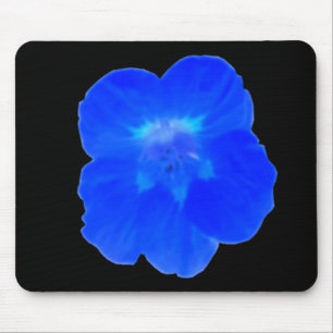 Blue Nasturtium Mousepad