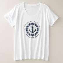 Blue Nautic Anchor Yacht Club Marina Name
