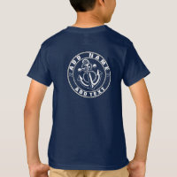 Blue Nautic Anchor Yacht Club Yacht Marina Name T