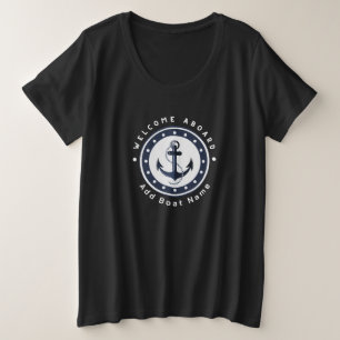 Blue Nautical Ancre yacht club nom de la marina