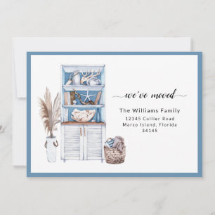 Blue Nautical We Moved  Ankündigung