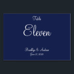 Blue Nautical Wedding Platzkarten Tafelkarten Tischnummer<br><div class="desc">Blue nautical wedtical Platzkarten Tischkarten mit individualisierbarem Text</div>