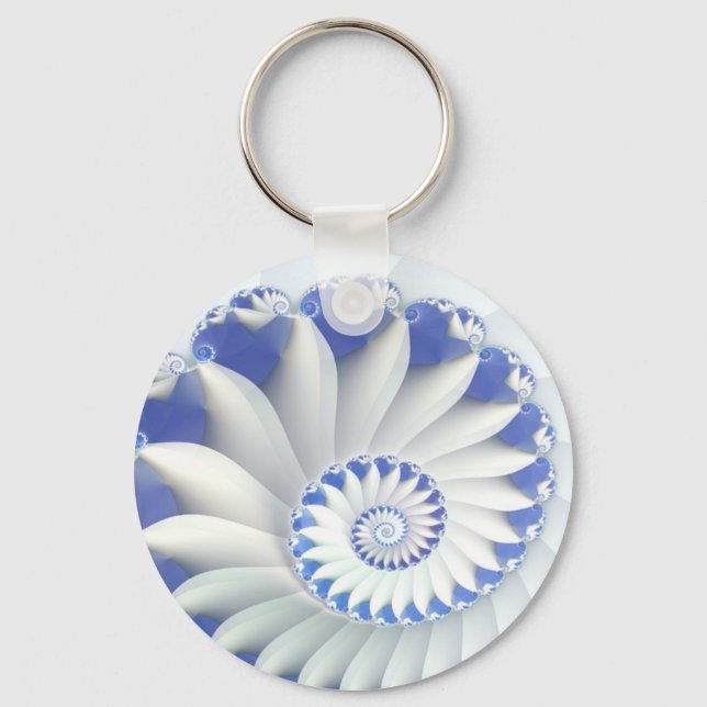 Blue Nautilus Schlüsselanhänger (Vorderseite)