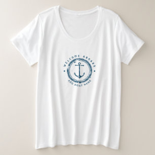 Blue Navy Ancre nautique yacht club voile
