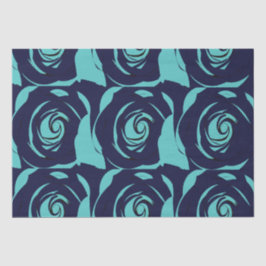 Blue Navy Blue Rose Blume Seidenpapier