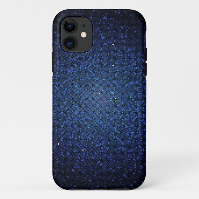 Blue Navy Glitzer Sequin iPhone 5 Mate Tough™ Fall Case-Mate iPhone Hülle (Rückseite)