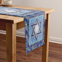 Blue Navy Gold Jüdischer Star von David