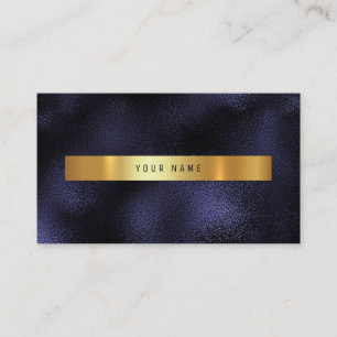 Blue Navy Nautic Gold Vip Ombre Glitzer Visitenkarte