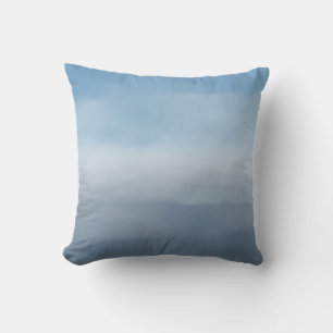 Blue Navy Ombre Watercolor Kissen