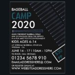 Blue Neon Baseball Bat, Baseball Camp Werbung Flyer<br><div class="desc">Blue Neon Baseball Bat,  Baseball Camp Werbe-Flyer von der Business Card Store.</div>