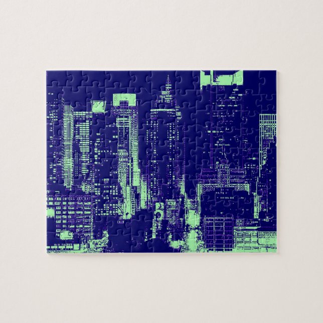 Blue New York City (Horizontal)