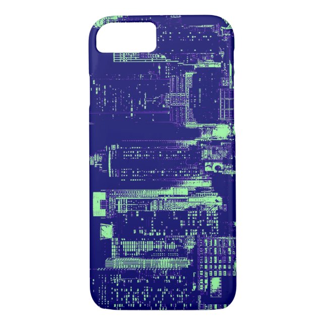 Blue New York City iPhone 7 Fall Case-Mate iPhone Hülle (Rückseite)