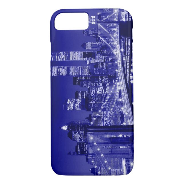 Blue New York City iPhone 7 Fall Case-Mate iPhone Hülle (Rückseite)