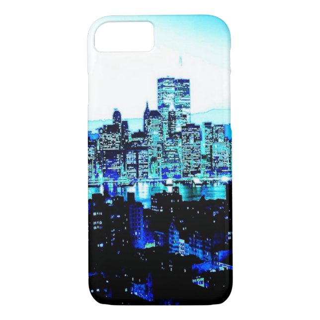 Blue New York iPhone 7 Fall Case-Mate iPhone Hülle (Rückseite)