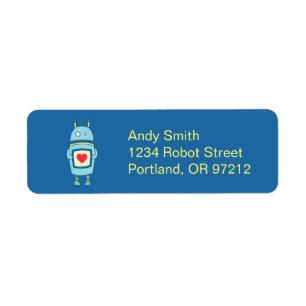 Blue Niedlich Clumsy Robot mit Herz