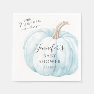 Blue Niedlich Little Pumpkin Autumn Baby Boy Dusch Serviette
