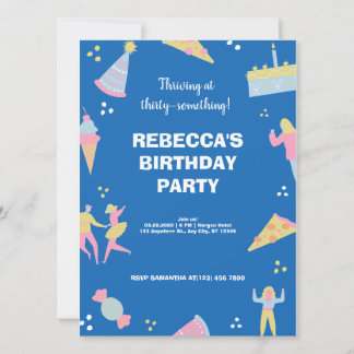 Blue niedlich & quirlige Eis Pizza Geburtstagspart