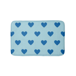 Blue Niedlich Simple Heart Pattern Badematte