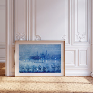 Blue Night, London   Joseph Pennell Poster