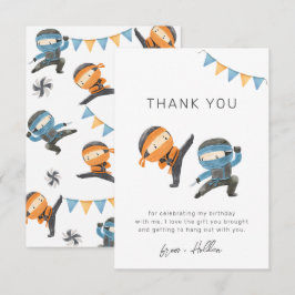 Blue Ninja Party Vielen Dank, dass Sie die Karte