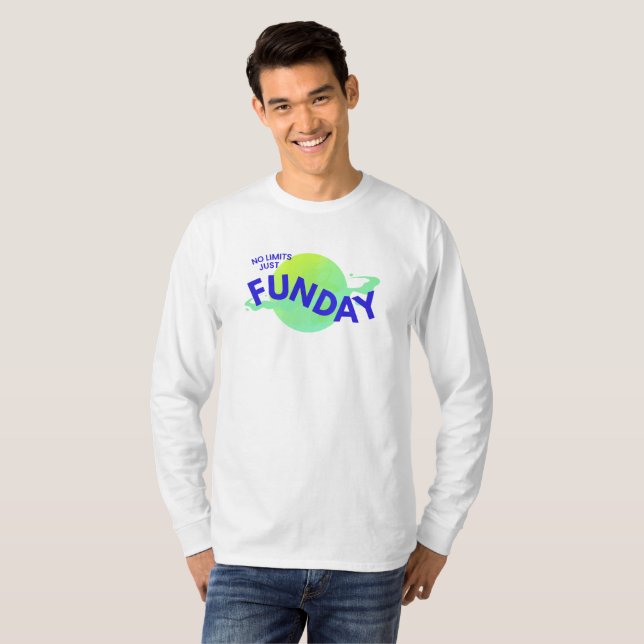 Blue No Limits Just Funday Long Sleeve T - Shirt (Vorne ganz)