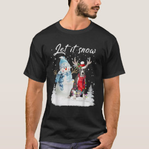 Blue Nose Pitbull Santa Dog Weihnachtsschneemann X T-Shirt