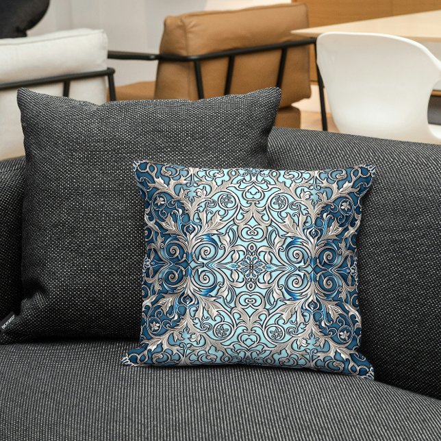 Blue Nouveau Pillow Kissen (Von Creator hochgeladen)