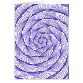 Blue Nucleus Dive Drop Math Swirl Card