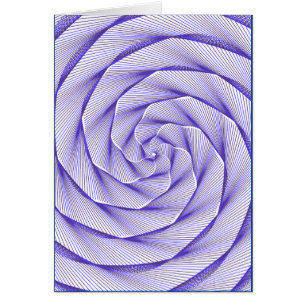 Blue Nucleus Dive Drop Math Swirl Card