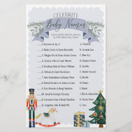 Blue Nutcracker Berühmtheit Baby Names Duschspiel