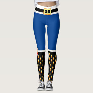 Blue Nutcracker Toy Soldier Kostüm Leggings