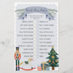 Blue Nutcracker würde lieber ein Baby Duschspiel m